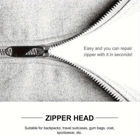 10pcs Zipper Pull Replacements - Easy Installation, Durable Metal Sliders in Assorted Colors - Ideal for Luggage, Jackets & More in Saudi Arabia