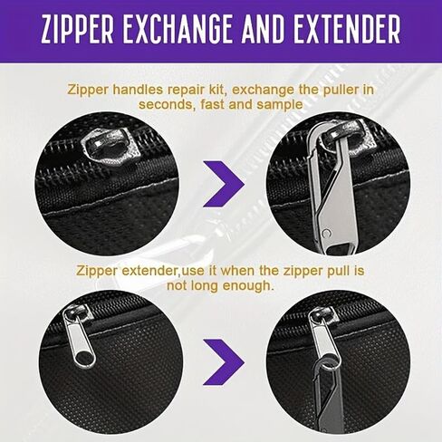 10pcs Zipper Pull Replacements - Easy Installation, Durable Metal Sliders in Assorted Colors - Ideal for Luggage, Jackets & More in Saudi Arabia