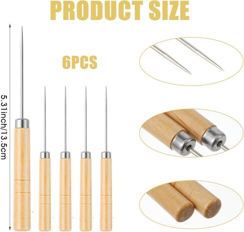 6PCS Stiletto Sewing Tool for Seam, Precision Stiletto Handy Quilting, and Crafting for Seamstresses and Crafters, Compact 5.31-Inch Length in Saudi Arabia