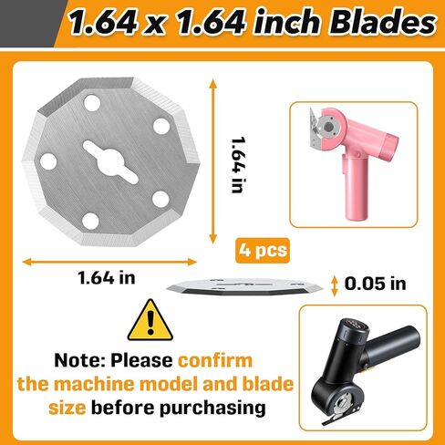 4 قطع شفرات قطع دوارة شفرات بديلة لمقص كهربائي نانو Fanttik C8، شفرات دوارة طويلة الأمد لقص الصناديق والنسيج والجلود والكرتون والمواد الحرفية in Kuwait