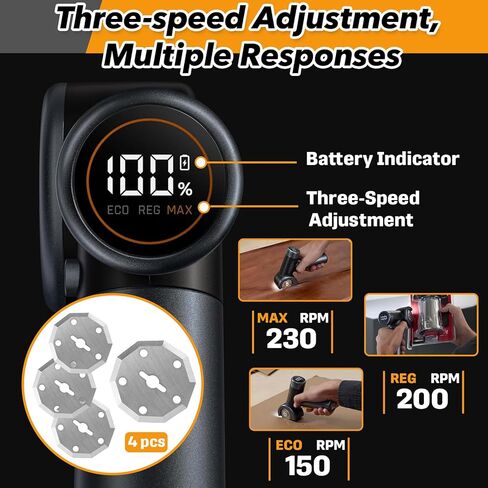 4 قطع شفرات قطع دوارة شفرات بديلة لمقص كهربائي نانو Fanttik C8، شفرات دوارة طويلة الأمد لقص الصناديق والنسيج والجلود والكرتون والمواد الحرفية in Kuwait