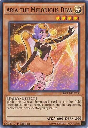 يو غي أوه! - Aria The Melodious Diva (DUEA-EN014) - Duelist Alliance - إصدار غير محدود - شائع in Kuwait