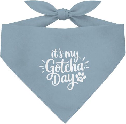 It's My Gotcha Day Dog Bandana، وشاح الحيوانات الأليفة لحفلات اعتماد الكلاب، وشاح وردي للحيوانات الأليفة، ملحق تصوير فوتوغرافي، باندانا مثلثة مريحة قابلة للتعديل للكلاب الصغيرة والمتوسطة in Kuwait