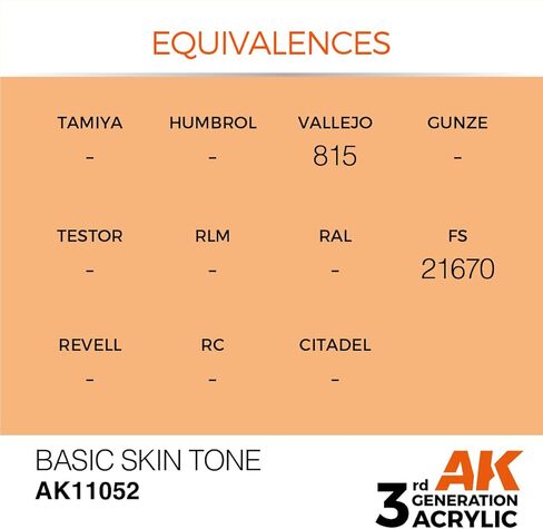 AK Interactive الجيل الثالث من الأكريليك الأساسي للون البشرة 17 مل in Saudi Arabia