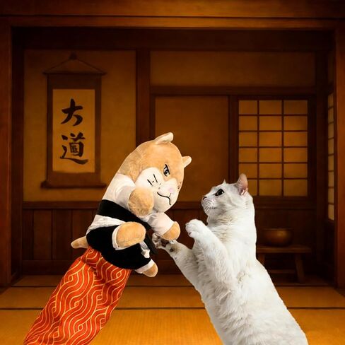 Cat Karate Kitty Puppet Cat Wrestling Puppet with Protective Forearm Sleeve, Cat Hand Biting for Play Karate Kitten Toy Interactive Boxing with Arm Wrestling in Saudi Arabia