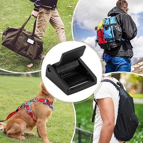 FREEBLOSS 20Pcs Plastic Cam Toggle Buckle Clip Heavy Duty Adjustable Strap Buckles for Backpacks Luggage & Gear Locking Clips 1Inch Webbing Compatible Secure Fastener 4/5inch 20mm in Saudi Arabia