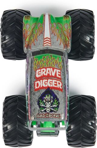 Monster Jam Grave Digger 1:64 Scale Die-Cast Monster Truck, Series 01 Collectible Vehicle by Spin Master, Realistic Details & BKT Tires, Kids Ages 3 and Up in Saudi Arabia
