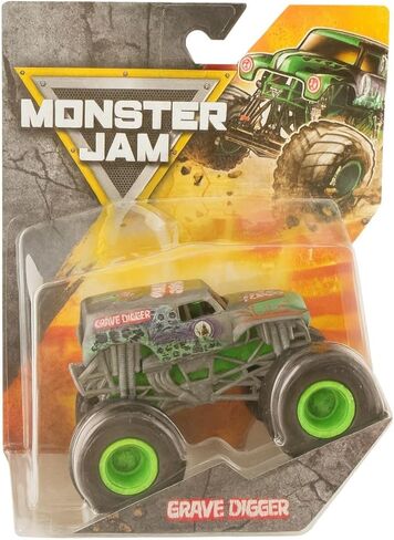 Monster Jam Grave Digger 1:64 Scale Die-Cast Monster Truck, Series 01 Collectible Vehicle by Spin Master, Realistic Details & BKT Tires, Kids Ages 3 and Up in Saudi Arabia