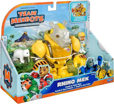 Animal Rescue Rhino Mek with Kawhi by Playmates Toys in Saudi Arabia