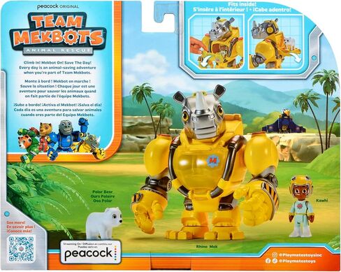 Animal Rescue Rhino Mek with Kawhi by Playmates Toys in Saudi Arabia