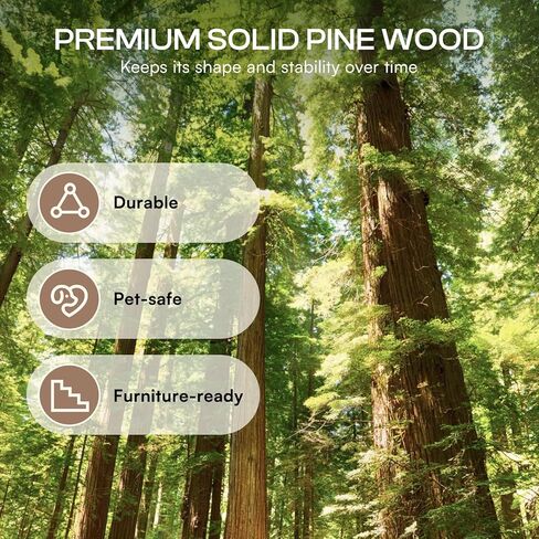 سلالم الكلاب الخشبية من لوسيفيا للكلاب الصغيرة 2 في 1 خطوات الكلب القابلة للطي للأسرة والسيارات والأريكة ومنحدر الحيوانات الأليفة المضاد للانزلاق مع 3 خطوات سلالم الحيوانات الأليفة الداخلية للقطط الأليفة المتوسطة والكبيرة الأكبر سنًا حتى 220 رطلاً in Kuwait