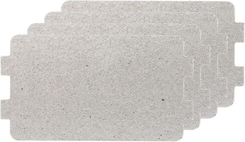PATIKIL 4.2 x 2.5 Inch Microwave Waveguide Cover, 4pcs Universal Microwave Mica Plates Sheet 0.4mm Thick Replacement Part Heat Insulation for Microwave Oven in Saudi Arabia