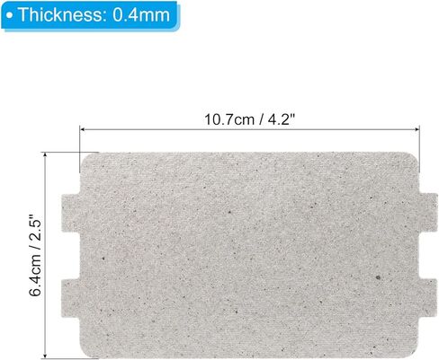 PATIKIL 4.2 x 2.5 Inch Microwave Waveguide Cover, 4pcs Universal Microwave Mica Plates Sheet 0.4mm Thick Replacement Part Heat Insulation for Microwave Oven in Saudi Arabia