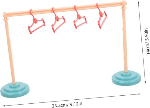 Hemoton 4set Doll Clothes Rack Organizer for Pet Toys Stylish and Versatile Drying and Storage for Playhouse and Role Play in Saudi Arabia