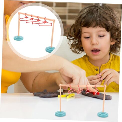 Hemoton 4set Doll Clothes Rack Organizer for Pet Toys Stylish and Versatile Drying and Storage for Playhouse and Role Play in Saudi Arabia