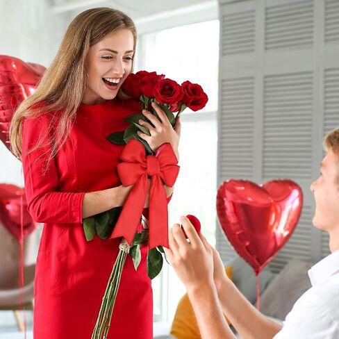 أشرطة خيش بطول 18 ياردة مقاس 2.52 بوصة لعيد الحب على الوجهين، شريط من الخيش على شكل قلب أحمر وردي لعيد الحب، عبوة هدايا لتغليف الحفلات، ديكور يدوي يدوي الصنع in Saudi Arabia