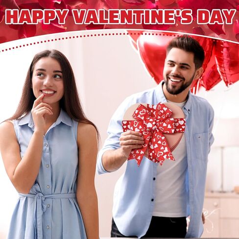 أشرطة خيش بطول 18 ياردة مقاس 2.52 بوصة لعيد الحب على الوجهين، شريط من الخيش على شكل قلب أحمر وردي لعيد الحب، عبوة هدايا لتغليف الحفلات، ديكور يدوي يدوي الصنع in Saudi Arabia