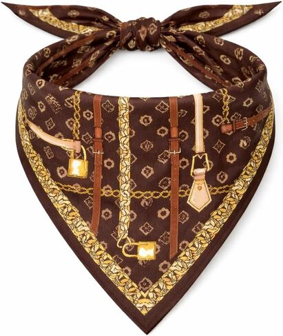 باندانا فاخرة للكلاب الصغيرة - إكسسوار وشاح الجرو المصمم، ملابس برقبة عصرية للعبة الأنيقة والسلالات الصغيرة للكلاب (تشوي باوتون) in Kuwait