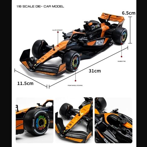 1/18 Mcl38#4 F1 Formula Racing Car Metal Diecast Adult Vehicle Champion Model in Saudi Arabia