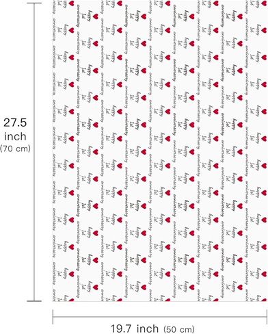 WRAPAHOLIC Anniversary Wrapping Paper Sheet - 6 Sheets 1st Anniversary Design Folded Flat for Husband, Wife, Boyfriend, Girlfriend, Birthday, Valentines Day - 19.7 Inch X 27.5 Inch Per Sheet in Saudi Arabia