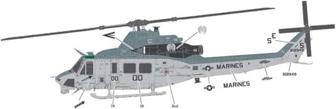 AC12138 1/35 UH-1Y مجموعة نماذج الطائرات القابلة للجمع in Saudi Arabia
