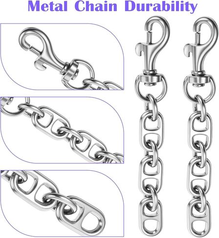 2Pcs Purse Extender Chain Silver, Metal Bag Extender Chain for Crossbody Bags 4.7 Inch Chains Replacement Accessories for Women Handbags, Adjustable Length, Silver in Saudi Arabia