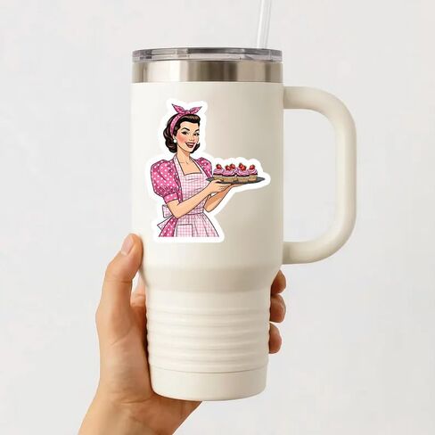 مجموعة ملصقات خبز مكونة من 30 قطعة - مجموعة ملصقات طهاة المعجنات المضحكة المصنوعة من الفينيل المقاوم للماء لسجلات القصاصات وأجهزة الكمبيوتر المحمولة والمجلات وديكور المطبخ - هدايا خبز لطيفة للنساء والفتيات والخبازين in Kuwait