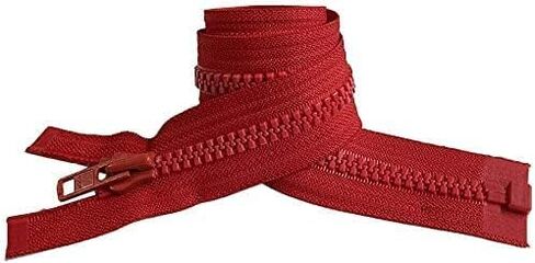 YKK 27" Vislon Jacket Zipper, 5 Molded Plastic Separating Bottom - Medium Weight by Each (Select Color) (Hot Red - 519) in Saudi Arabia