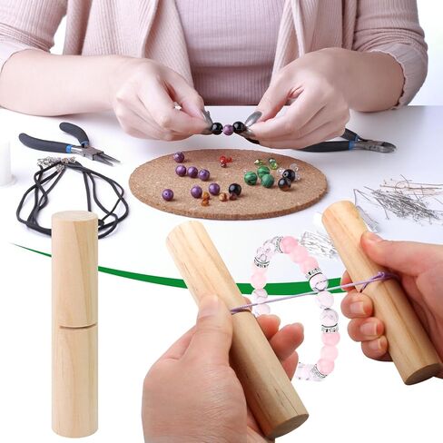 Tightening Knot Grippers Tool for Silicone Beads & Jewelry Making - Ergonomic Knot Puller with Wooden Handle for Bracelets, Professional Crafting Tool for DIY Beadwork & Accessories in Saudi Arabia