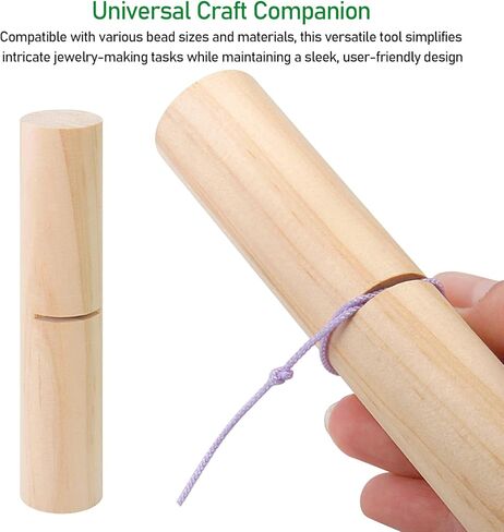 Tightening Knot Grippers Tool for Silicone Beads & Jewelry Making - Ergonomic Knot Puller with Wooden Handle for Bracelets, Professional Crafting Tool for DIY Beadwork & Accessories in Saudi Arabia
