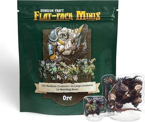 1985 Games Orc Minis Pack - متوافقة مع ألعاب DND وRPG وألعاب الطاولة - شخصيات مصغرة للعب الأدوار لمهام TTRPG in Kuwait