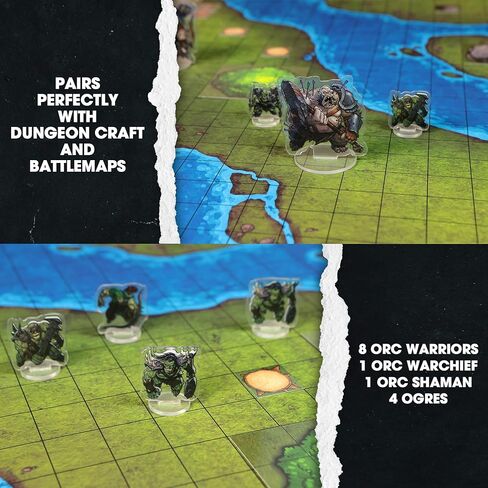 1985 Games Orc Minis Pack - متوافقة مع ألعاب DND وRPG وألعاب الطاولة - شخصيات مصغرة للعب الأدوار لمهام TTRPG in Saudi Arabia