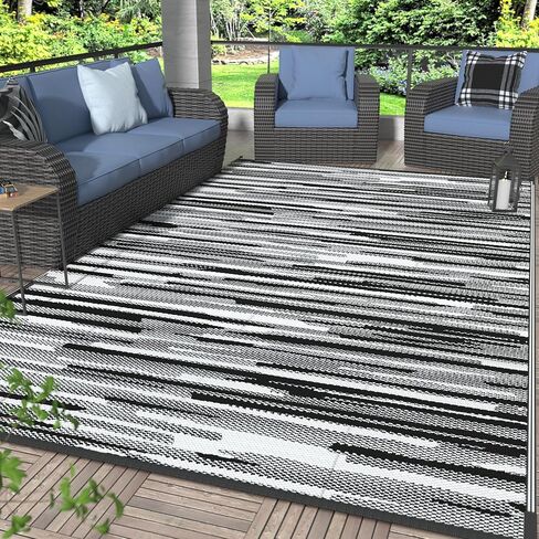 GENIMO Outdoor Rug for Patio Clearance, Waterproof Mat,Reversible Plastic Camping Rugs,Rv,Porch,Deck,Camper,Balcony,Backyard in Saudi Arabia