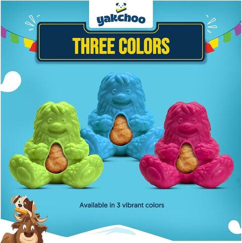Treatoy for Dogs (Green) | BPA Free Interactive Chew Toy with Natural Himalayan Cheese Treat | Durable, Gentle on Gums, Fun Training & Dental Toy | Includes 5 Yak Cheese Nuggets in Saudi Arabia