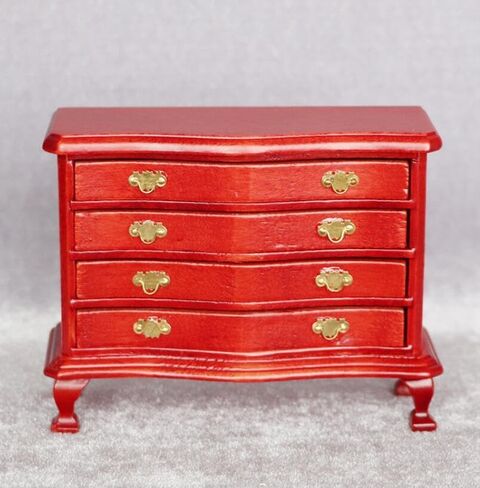 EatingBiting 1:12 1/12 Scale Dollhouse Miniature Furniture Wooden Chest TV Stand Drawer Cabinet Doll House Landscape Figurines in Saudi Arabia