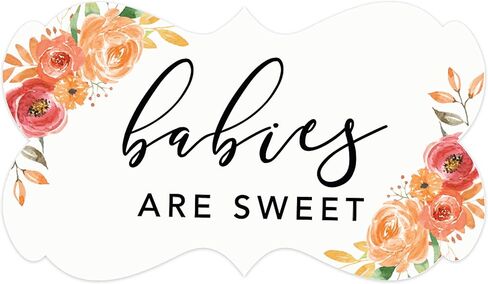 Andaz Press Autumn Fall Watercolor Baby Shower Party Collection, Round Circle Gift Tags, Thank You, Autumn Floral Bouquet Graphic Design, 24-Pack in Saudi Arabia