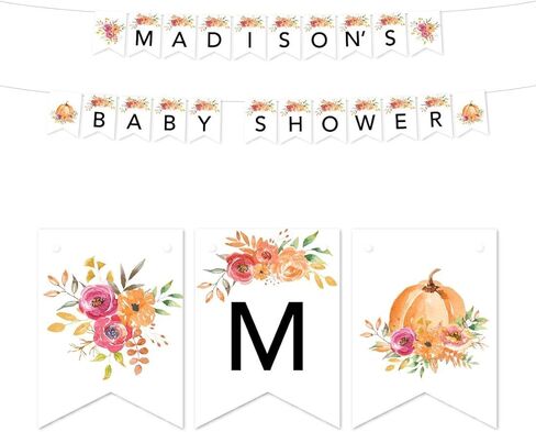 Andaz Press Autumn Fall Watercolor Baby Shower Party Collection, Round Circle Gift Tags, Thank You, Autumn Floral Bouquet Graphic Design, 24-Pack in Saudi Arabia
