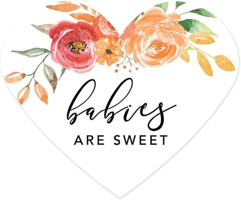 Andaz Press Autumn Fall Watercolor Baby Shower Party Collection, Round Circle Gift Tags, Thank You, Autumn Floral Bouquet Graphic Design, 24-Pack in Saudi Arabia