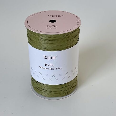 Raffia Yarn for Crochet, NOT Paper Genuine Rayon Raffia 1/4'' (Olive) in Kuwait