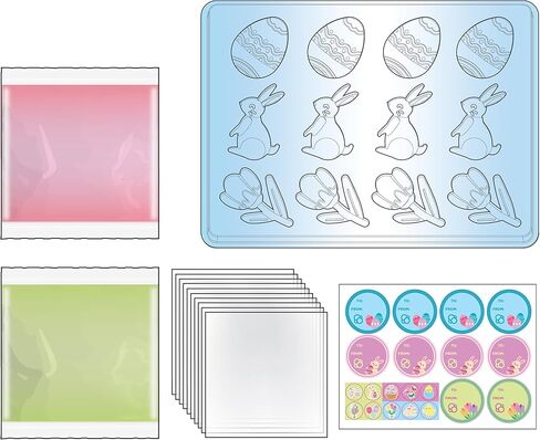 Thames & Kosmos Tasty Labs Gummy Candy STEM Kit - Bunnies, Eggs & Tulips | Make Springtime-Shaped Gummy Candies, Explore Chemistry in Cooking, Easter Goodie in Saudi Arabia