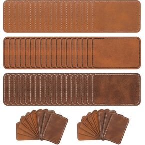 120 قطعة من الرقع الجلدية للقبعات، رقعة القبعة الجلدية الفارغة على الرقع القابلة بالليزر لإصلاح القبعات والملابس، النقش بالليزر المخصص، والحرف اليدوية - 3 ألوان in Kuwait