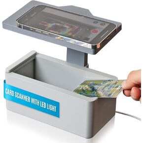 NOVATRA | Trading Card Scanner Pro | Fast Stand with Integrated LED Light for TCG Cards Collectors | Grading Scanner for MTG, Sports, Manabox in Saudi Arabia
