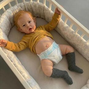 Zero Pam Reborn Baby Dolls Silicone Full Body 20 in Anatomically Correct Boy Reborn Toddler Dolls Rooted Hair Realistic Baby Doll with Accessories for Kids in Kuwait