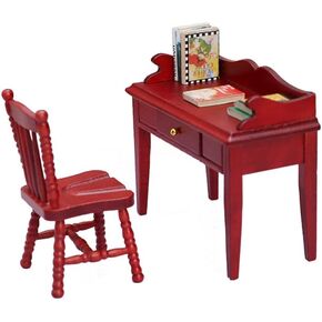 مجموعة واحدة من طاولة أثاث بيت الدمية المصغرة وكرسي لملحقات بيت الدمى موديلات صغيرة للمشاريع الحرفية وديكور المنزل in Kuwait