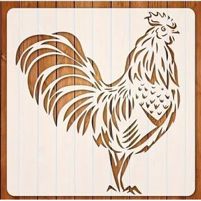 Rooster Wall Stencils Template Reusable Spray PaintStencils for Craft Painting On Wood Craft Canvas Walls Wood Furniture Decorations DIY Scrapbooking in Kuwait