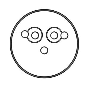 طقم سدادة دائرية متوافقة مع فلتر حوض السمك بعلبة Fluval FX6 FX5، وغطاء وأختام المحرك، تتضمن A20210 ×1، A20207 ×2، A20212 ×5 in Kuwait