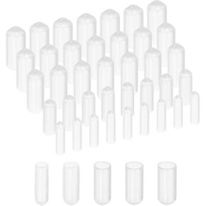uxcell 100pcs Round Rubber End Caps Protective Caps 2mm 3mm 4mm 5mm 6mm White Screw Thread Protectors in Saudi Arabia
