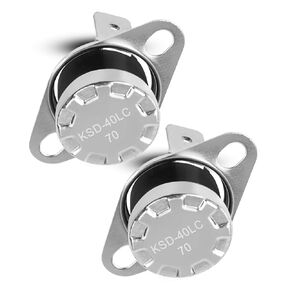 2 Pcs Microwave Thermostat Fit for GE, Thermostat Thermal Fuse Switch Replace KSD-40LC 70 Degree, for Microwave Ovens Normal Closed Temperature Control Switch in Kuwait