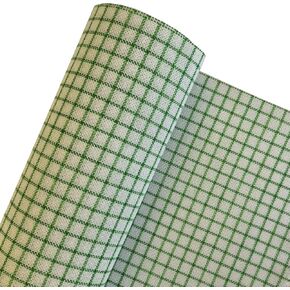 25 Count Easy Count Cross Stitch Fabric, White with Green Water-Soluble Gridlines (29" W x 39" L) in Kuwait