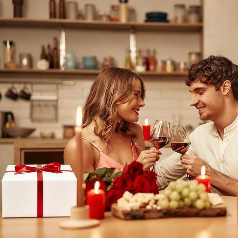 Frantis 12 حزمة من صناديق الهدايا البيضاء، صندوق هدايا مقاس 8x8x4 بوصة مع أغطية، صندوق اقتراح وصيفة العروس DIY، صندوق قابل لإعادة التدوير، قابل للطي لحفلات الزفاف، هدايا الحفلات in Kuwait